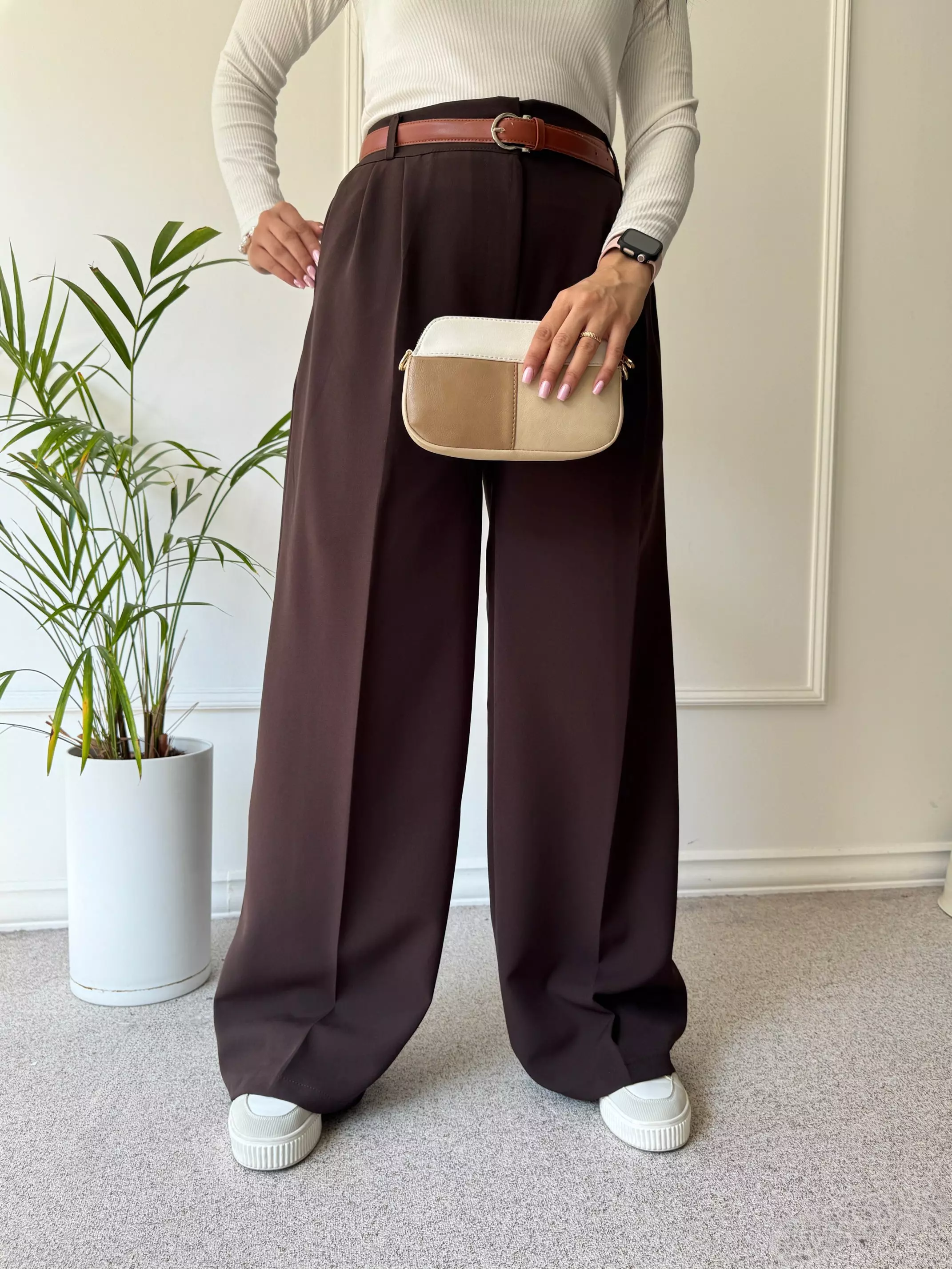 شلوار زنانه کرپ سان بگ